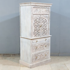 Hand Carved Solid Wood Home Temple Cabinet 04