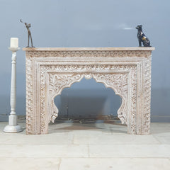 Indian Mehrab Hand Carved Hall Console Table 120X40X80 cm