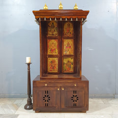 Handmade Traditional Sheesham Wood Home Temple 03