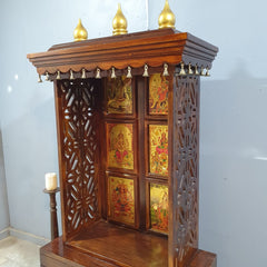 Handmade Traditional Sheesham Wood Home Temple 03