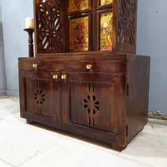 Handmade Traditional Sheesham Wood Home Temple 03