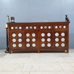 Kalah Hand Carved Solid Wooden Sideboard Buffet C65