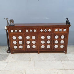 Kalah Hand Carved Solid Wooden Sideboard Buffet C65