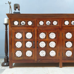 Kalah Hand Carved Solid Wooden Sideboard Buffet C65
