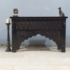 Indian Mehrab Hand Carved Hall Console Table 120X40X75 cm