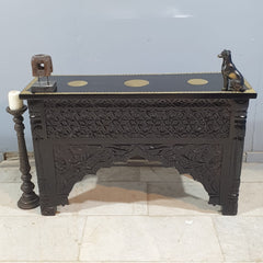 Indian Mehrab Hand Carved Hall Console Table 120X40X75 cm