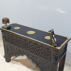 Indian Mehrab Hand Carved Hall Console Table 120X40X75 cm