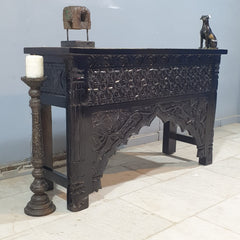 Indian Mehrab Hand Carved Hall Console Table 120X40X75 cm