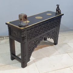 Indian Mehrab Hand Carved Hall Console Table 120X40X75 cm