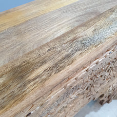 Indian Hand Carved Hall Console Table Natural 63