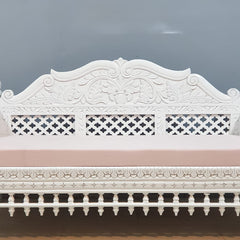 Indian Wooden Handmade Carved Balinese Daybed Sofa D22