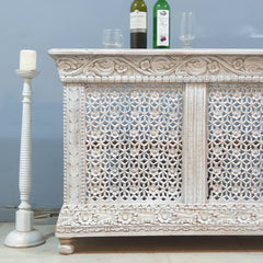 Indian Hand Carved Jali Hall Console Table 127X43X88 cm
