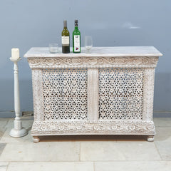 Indian Hand Carved Jali Hall Console Table 127X43X88 cm