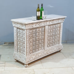 Indian Hand Carved Jali Hall Console Table 127X43X88 cm