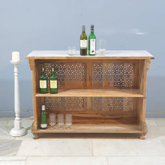 Indian Hand Carved Jali Hall Console Table 127X43X88 cm