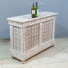 Indian Hand Carved Jali Hall Console Table 127X43X88 cm