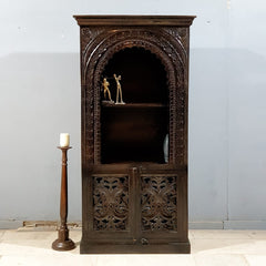 Indian Hand Carved Solid Wood Bookshelf 90X40X180 Cm