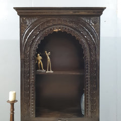 Indian Hand Carved Solid Wood Bookshelf 90X40X180 Cm