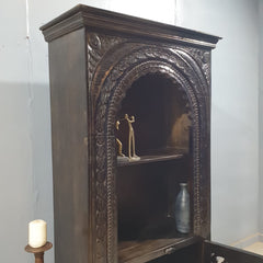 Indian Hand Carved Solid Wood Bookshelf 90X40X180 Cm