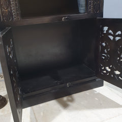 Indian Hand Carved Solid Wood Bookshelf 90X40X180 Cm