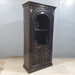 Indian Hand Carved Solid Wood Bookshelf 90X40X180 Cm