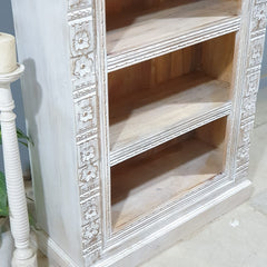 Mehrab Hand Carved Solid Wood Bookshelf 90x40x180 Cm