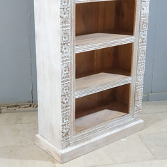 Mehrab Hand Carved Solid Wood Bookshelf 90x40x180 Cm