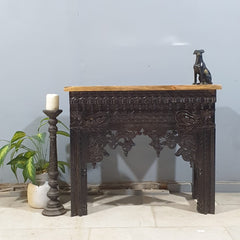 Indian Hand Carved Hall Console Table 90x40x80 cm