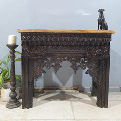Indian Hand Carved Hall Console Table 90x40x80 cm