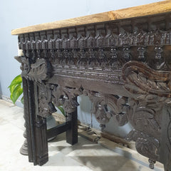 Indian Hand Carved Hall Console Table 90x40x80 cm
