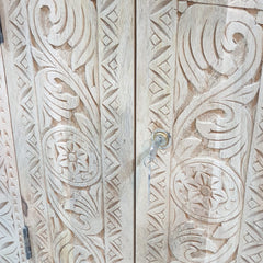 Mehrab Indian Hand Carved Solid Wood Bookshelf B56