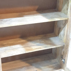 Rattan Elegance Series Mango Wood Cane 2Doors Cabinet D119