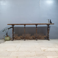 French Arched Hand Carved Solid Wood Console Table 64