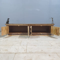 Pandora Indian Floral Hand Painted TV Unit 4 x Doors Multicolour