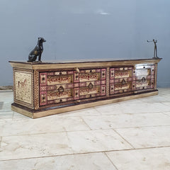 Pandora Indian Floral Hand Painted TV Unit 64