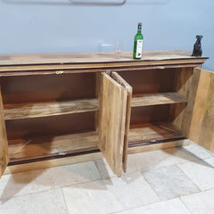 Pandora Indian Floral Hand Painted Solid Wood Sideboard C64