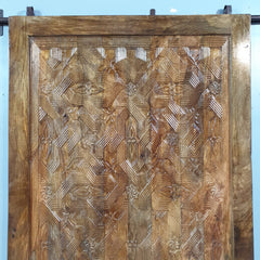 Indian Vintage Antique Hand Carved Solid Wooden Built Door 32