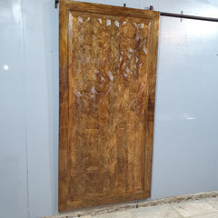 Indian Vintage Antique Hand Carved Solid Wooden Built Door 32