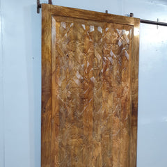 Indian Vintage Antique Hand Carved Solid Wooden Built Door 32