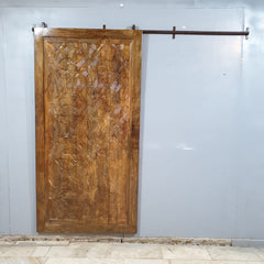 Indian Vintage Antique Hand Carved Solid Wooden Built Door 32