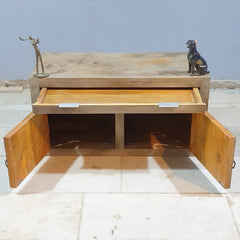 Hand Carved Solid Wood Small Cabinet D121