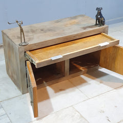 Hand Carved Solid Wood Small Cabinet D121