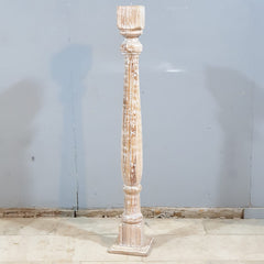 Hand Carved Large Floor Standing Candle Stand 145cm height