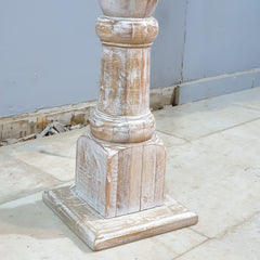 Hand Carved Large Floor Standing Candle Stand 145cm height