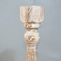 Hand Carved Large Floor Standing Candle Stand 145cm height