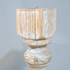 Hand Carved Large Floor Standing Candle Stand 145cm height