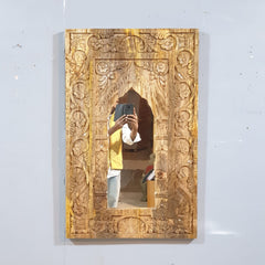 Mehrab Hand Carved Solid Wooden Mirror Frame 35