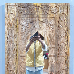 Mehrab Hand Carved Solid Wooden Mirror Frame 35