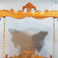 Handcarved Solid Wood Peacock Designer Swing Set