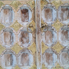 Indian Hand Carved Solid Wood Home Temple 90x40x150 cm